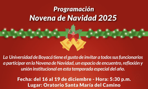 Novena de Navidad te espera este martes 16 de diciembre, a las 5:30 p.m. en el Oratorio Santa María del Camino